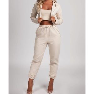 Meshki SYLVIA LOOPBACK JOGGERS - NUDE